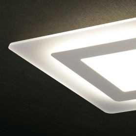 Plafoniera quadrata soffitto a Led30W Oblio CL4500/30WH