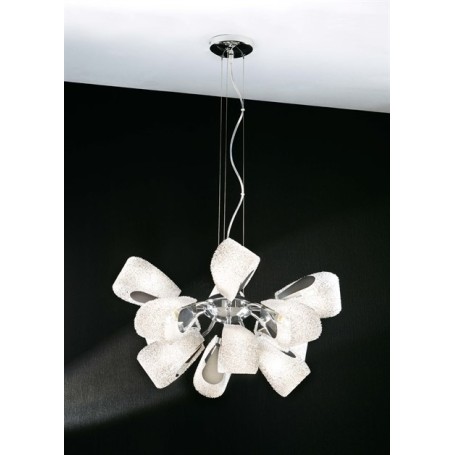 Lampadario a sospensione Giglio in metallo moderno P12-62 Lampadario a sospensione Giglio in metallo moderno P12-62