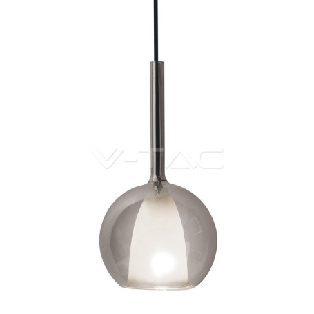 Lampadario per Esterno VT-7304 Double Glass-Gungrey+White V-Tac 3876