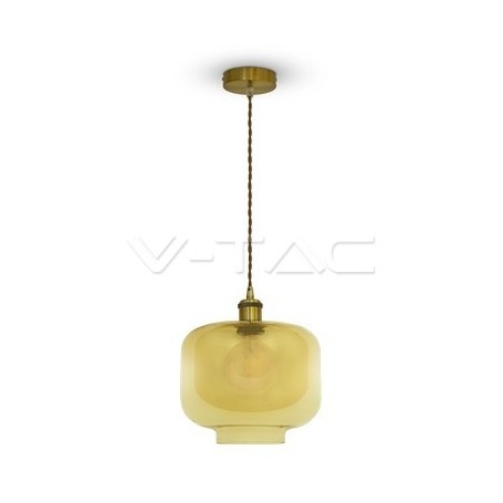 Lampadario per Esterno VT-7320 Amber Glass V-Tac 3740 Lampadario per Esterno VT-7320 Amber Glass V-Tac 3740
