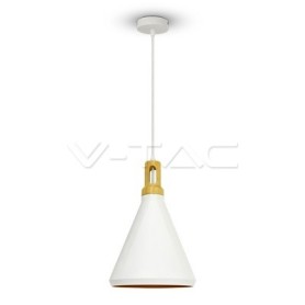 Lampadario per Esterno VT-7525 con portalampada parabola bianca V-Tac 3761