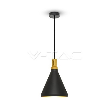 Lampadario per Esterno VT-7525 con portalampada parabola nero V-Tac 3762
