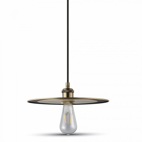 Lampadario per Esterno VT-7777 con portalampada oro satinato V-Tac 3752
