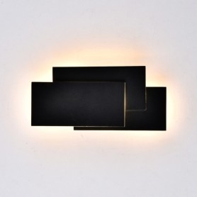 Lampada da parete a led 12w per interno vt 712 nero ip20 v tac 8205 ... Lampade da parete a led per interni