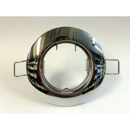 Faretto rotondo da incasso cartongesso Cromo Lucido Faretto rotondo da incasso cartongesso Cromo Lucido