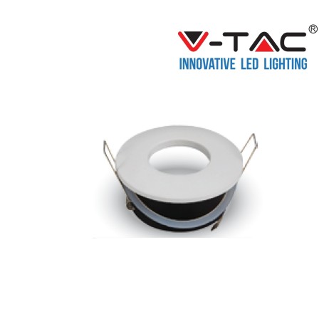 Faretto rotondo da incasso cartongesso Bianco IP54 ideale per bagni a tenuta stagno Faretto rotondo da incasso cartongesso Bianco IP54 ideale per bagni a tenuta stagno