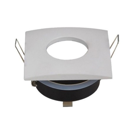 Faretto quadrato da incasso cartongesso Bianco IP54 ideale per bagni a tenuta stagno Faretto quadrato da incasso cartongesso Bianco IP54 ideale per bagni a tenuta stagno