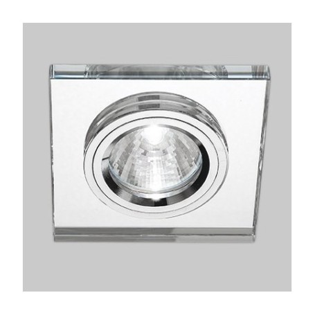 Faretto nobile quadrato da incasso Vetro Specchiato Faretto nobile quadrato da incasso Vetro Specchiato