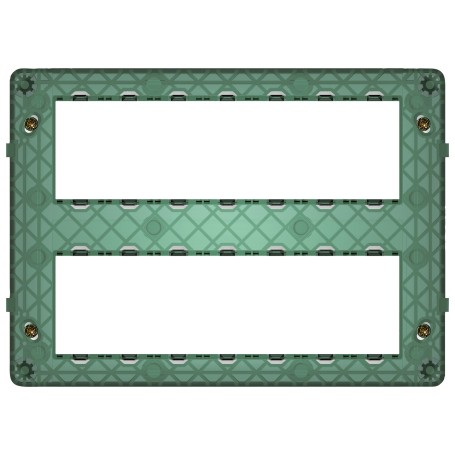 Supporto 14 moduli (7+7), con viti