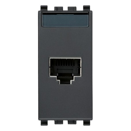 Presa RJ45 netsafe cat5e FTP 110 grigio VIMAR 20339.5 EIKON 