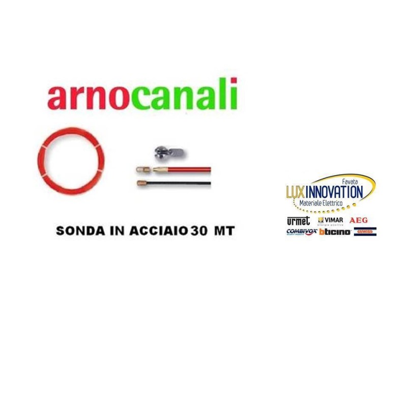 Sonda cavidotto passacavo, passa cavi acciaio da 6mm, 30metri Arnocanali  A6.030