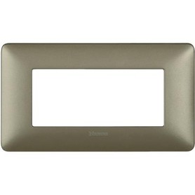 Placca Bticino Matix 4 moduli Titanium AM4804MTA