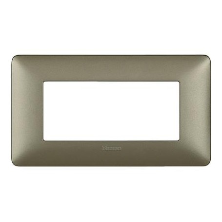 Placca Bticino Matix 4 moduli Titanium AM4804MTA