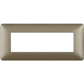 Placca Bticino Matix 6 moduli Titanium AM4806MTA