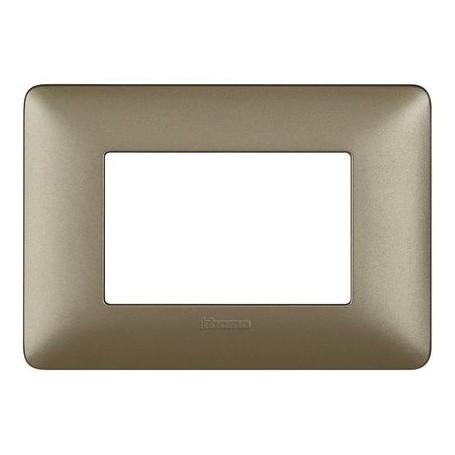 Placca Bticino Matix 3 moduli Iron Placca Bticino Matix 3 moduli Iron