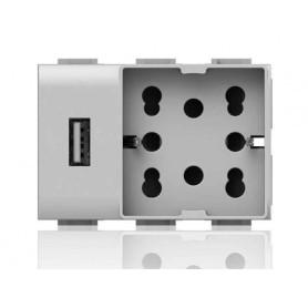 PRESA USB Per serie matix 5V carica cellulari 4 BOX 4b.am.usb