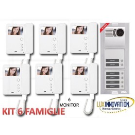 Kit Videocitofono 6 famiglie Urmet 6 interni