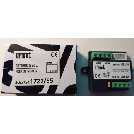 Urmet 1722/55  Distributore 2 Utenze per sistema 2 fili Urmet 1722/55  Distributore 2 Utenze per sistema 2 fili