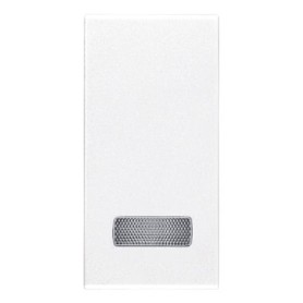 Tasto 1M con diffusore bianco  vimar eikon 20026.B