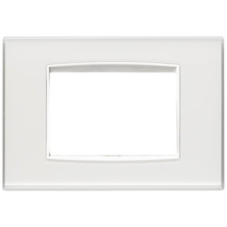 Placca Classic 3M Reflex ghiaccio Vimar Eikon 20653.B41 Placca Classic 3M Reflex ghiaccio Vimar Eikon 20653.B41