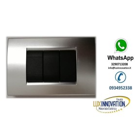Placca 3 posti Tech COMPATIBILE Living Tipo LNA4803TE