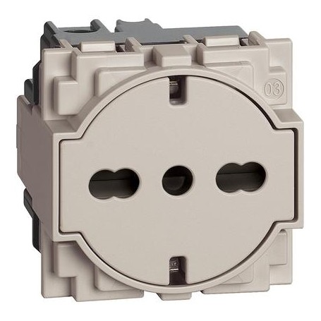 PRESA SKUKO FLAT 16A LIVING NOW KM4140A16 SABBIA PRESA SKUKO FLAT 16A LIVING NOW KM4140A16 SABBIA