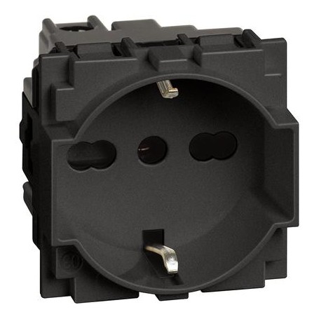 Presa skuko  unel 16a bipasso nera living now kg4140a16 Presa skuko  unel 16a bipasso nera living now kg4140a16