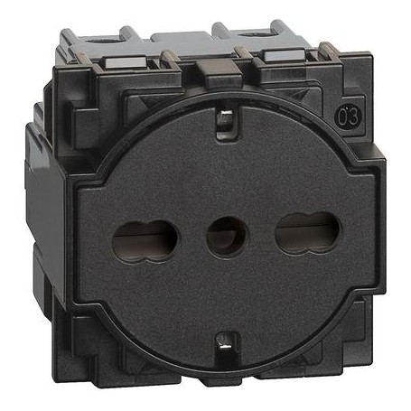 Presa skuko flat unel 16a bipasso nera living now kg4140a16f Presa skuko flat unel 16a bipasso nera living now kg4140a16f