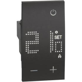 Termostato 230v nero living now kg4441