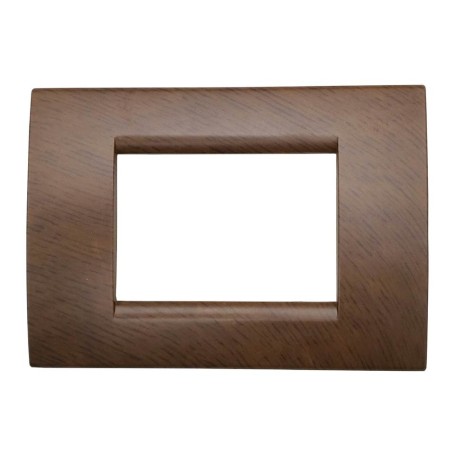 Placca 3 posti Ciliegio Compatibile Living tipo LNA4803LCA Placca 3 posti Ciliegio Compatibile Living tipo LNA4803LCA