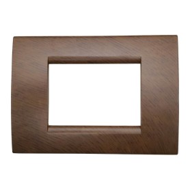 Placca 3 posti Ciliegio Compatibile Living tipo LNA4803LCA