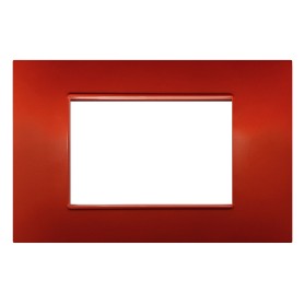 Placca 3 moduli blu compatibile Vimar Plana