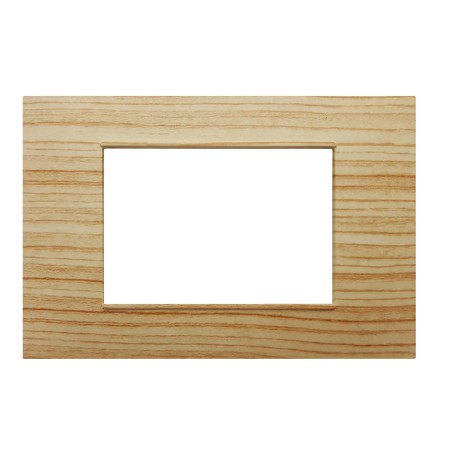 Placca 3 moduli legno CHIARO COMPATIBILE Vimar Plana Placca 3 moduli legno CHIARO COMPATIBILE Vimar Plana