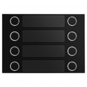 Frontalino Urmet Alpha con 8 Tasti chiamata  Nero 1168/28