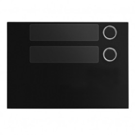 Frontalino Urmet Alpha con 2 Tasti chiamata Nero 1168/12