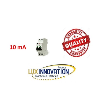 SALVAVITA DOCCIA VASCA SALVA VITA 0.1 DIFFERENZIALE MAGNETOTERMICO 10 ma 10A