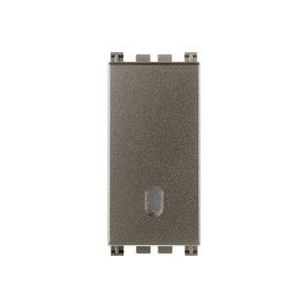 Pulsante 1P 10A Metal silver 19008.M