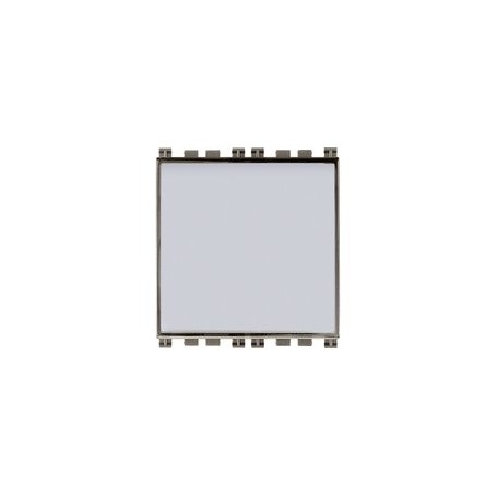 Pulsante targhetta 1P 10A  Vimar Metal Silver 19050.M Pulsante targhetta 1P 10A  Vimar Metal Silver 19050.M