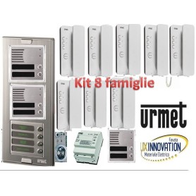 Kit citofonico urmet 8 famiglie otto appartamenti