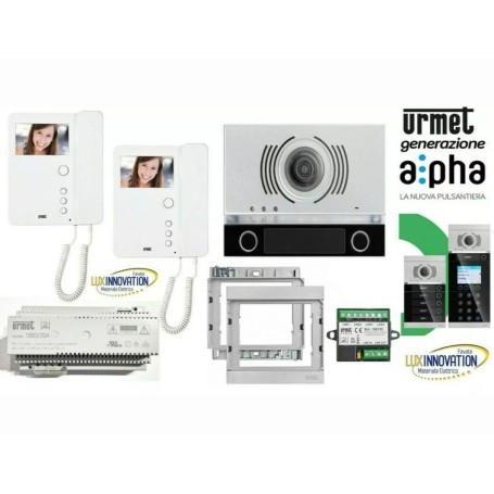KIT URMET VIDEOCITOFONO ALPHA 1783/724 BIFAMILIARE