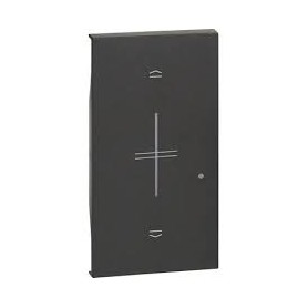Bticino cover illuminabile per comando tapparella wireless nero KG43M2