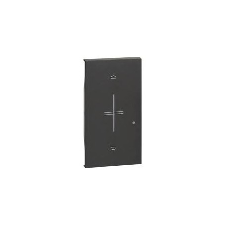 Bticino cover illuminabile per comando tapparella wireless nero KG43M2