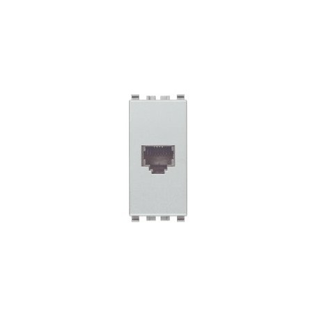 Presa RJ11 6/4  NEXT 16A  Vimar Eikon 20320.N silver Presa RJ11 6/4  NEXT 16A  Vimar Eikon 20320.N silver