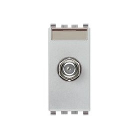 Presa COASSIALE TIPO FEMMINA NEXT   Vimar Eikon 20318.N silver