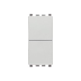 DUE PULSANTI INDIPENDENTI  Vimar Eikon 20066.N  silver