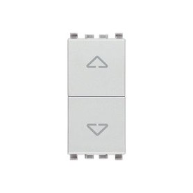 Due pulsanti interbloccabili Vimar Eikon 20062.N  silver