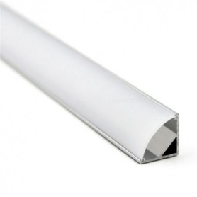 Profilo angolare alluminio per striscie a led da incasso