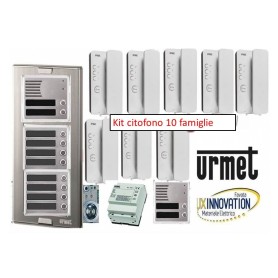 Kit citofonico urmet 10 famiglie dieci appartamenti