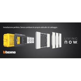 bticino living now PRESE - interruttore - placche