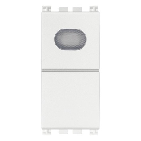 Pulsante 1P NO 10A con spia bianco Pulsante 1P NO 10A con spia bianco